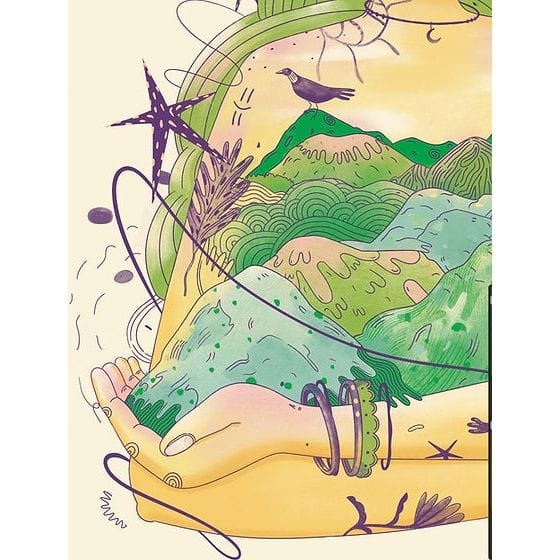 Alice Brown 'Those Mountains Only Made You Stronger' A4 Print