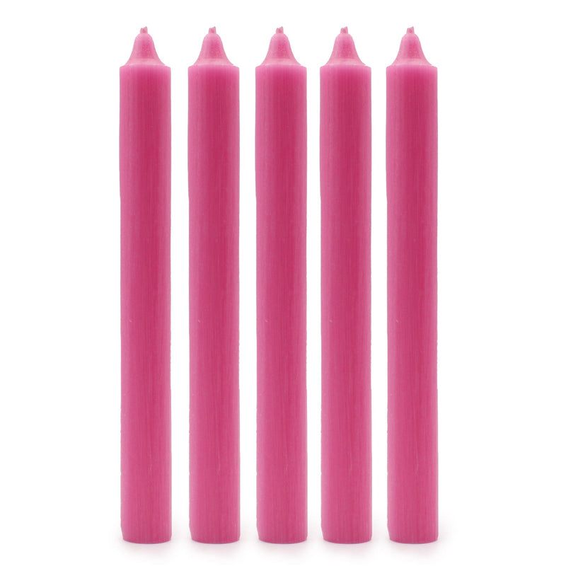 Ancient Wisdom Pink Dinner Candle