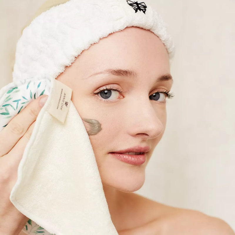 Annie Oak Bamboo Leaves Super Soft Bamboo Facial Cloth