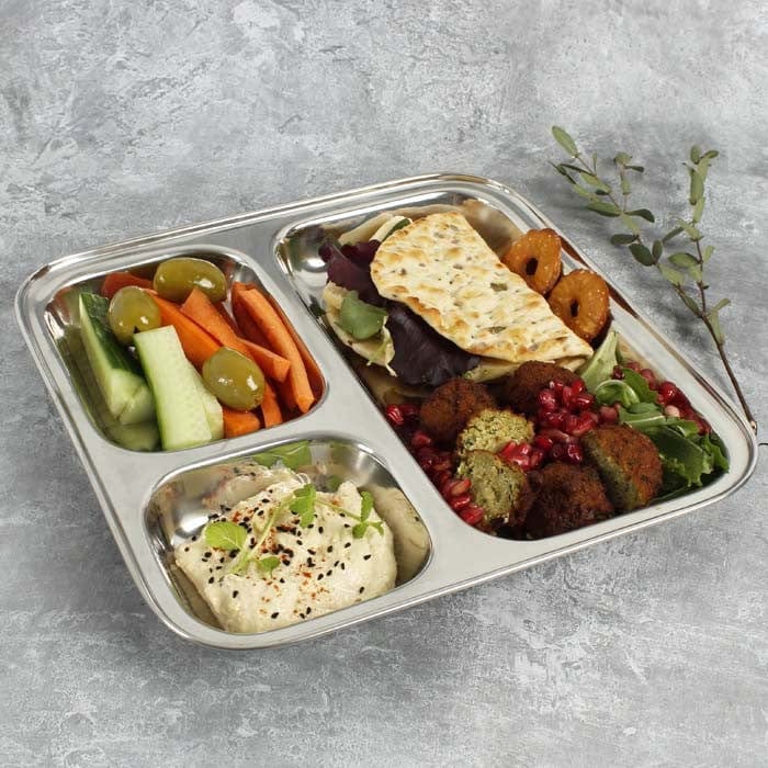 Bambu Stainless Steel Divided Plate