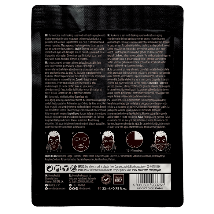 Barber Pro Brightening Face Mask
