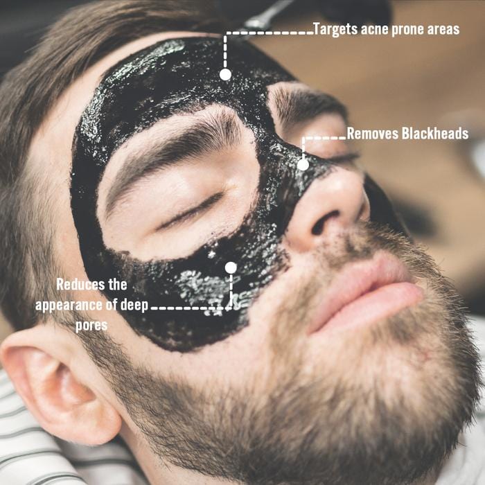 Barber Pro Face Putty: Peel-Off Mask with Activated Charcoal