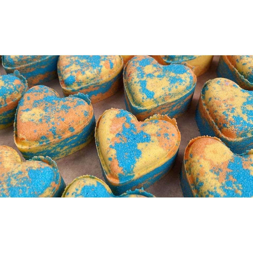 Bath Bomb Bliss Mango  Love Heart