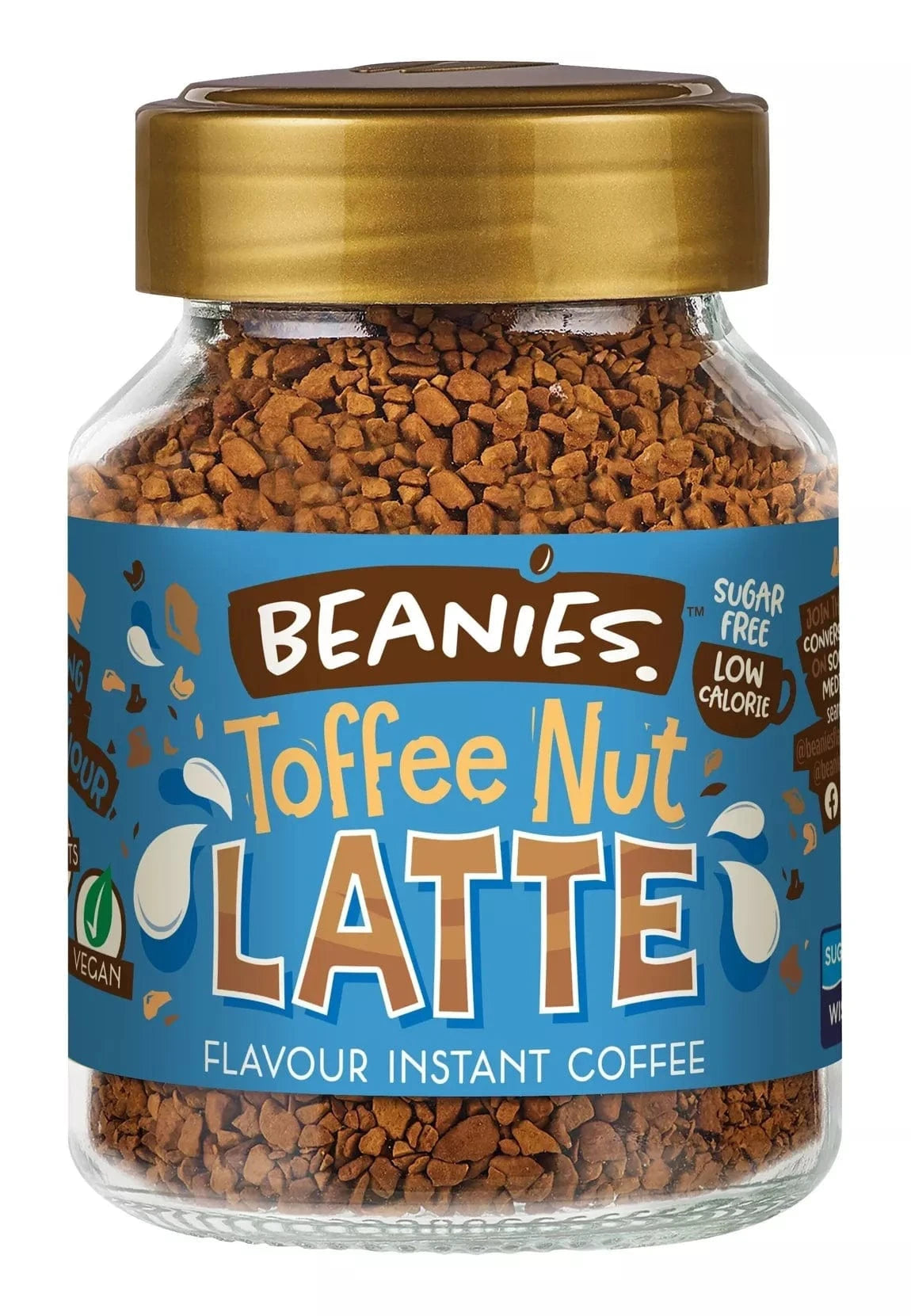 Beanies Toffee Nut Latte Flavoured Instant Coffee