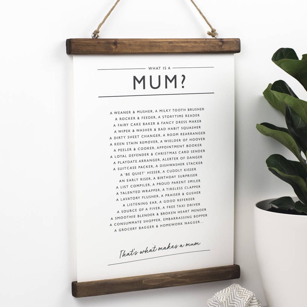 Bespoke Verse 'What is a Mum?' Print