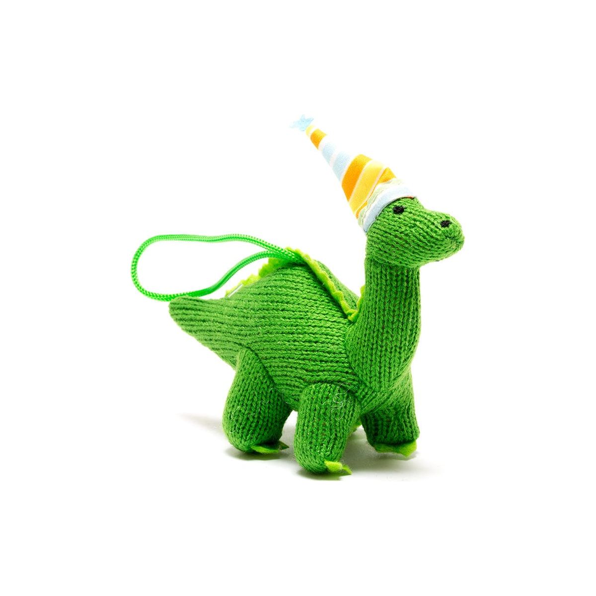 Best Years Ltd Green Knitted Diplodocus Decoration