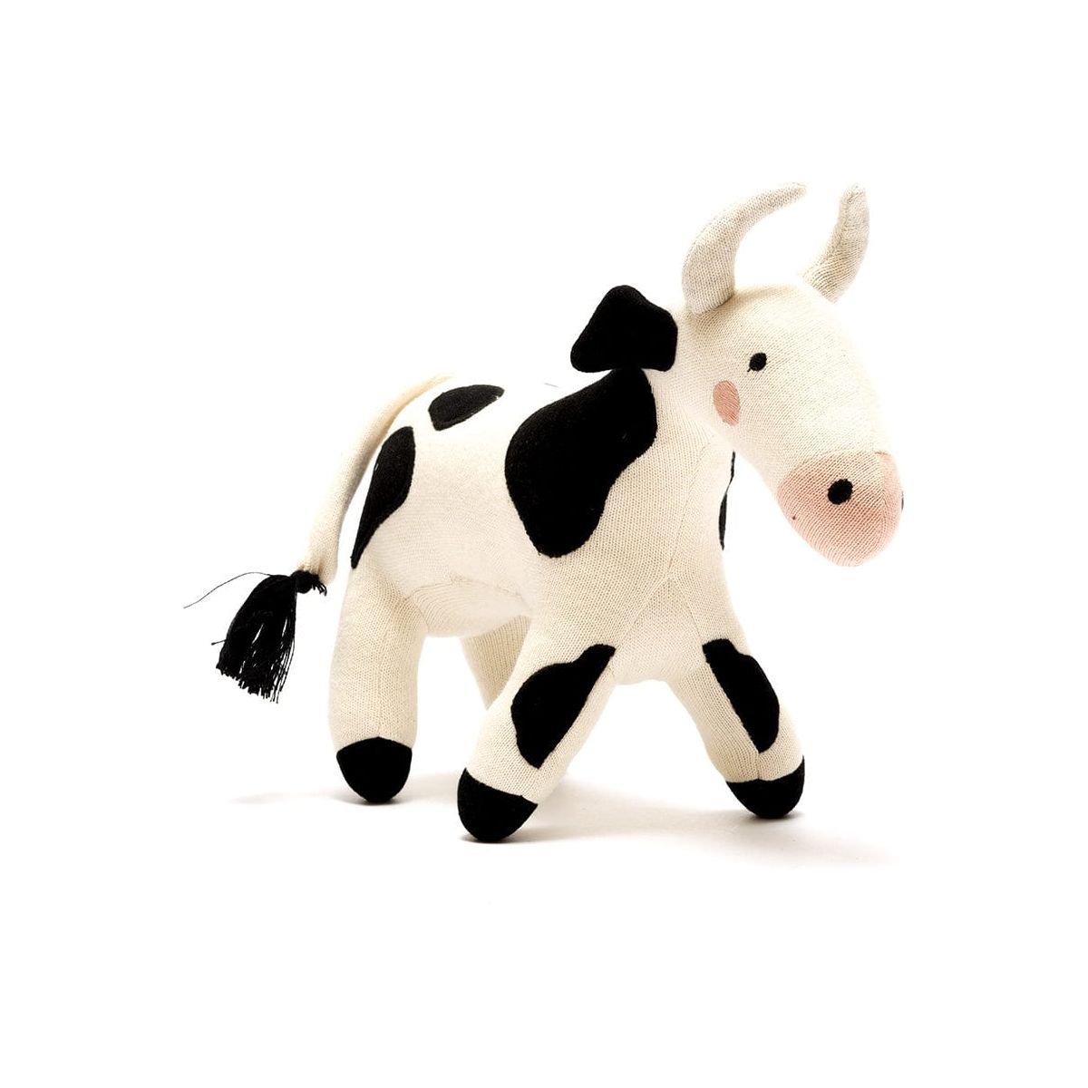 Best Years Ltd Knitted Organic Cotton Cow Soft Toy