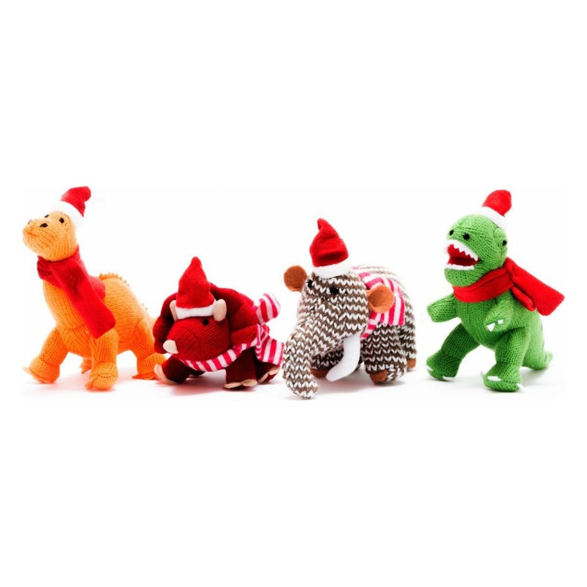 Best Years Ltd Knitted T Rex Christmas Decoration