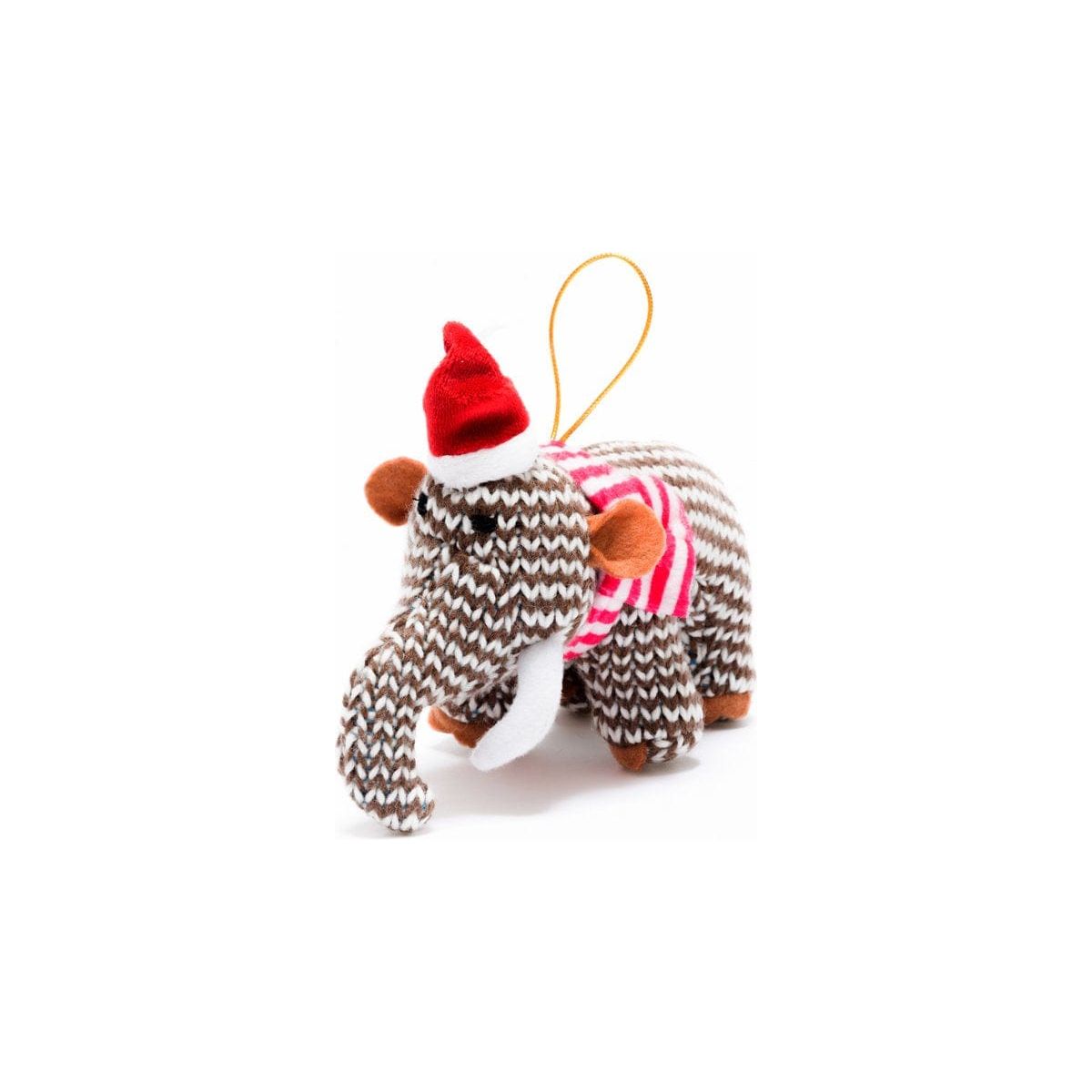 Best Years Ltd Knitted Woolly Mammoth Christmas Decoration