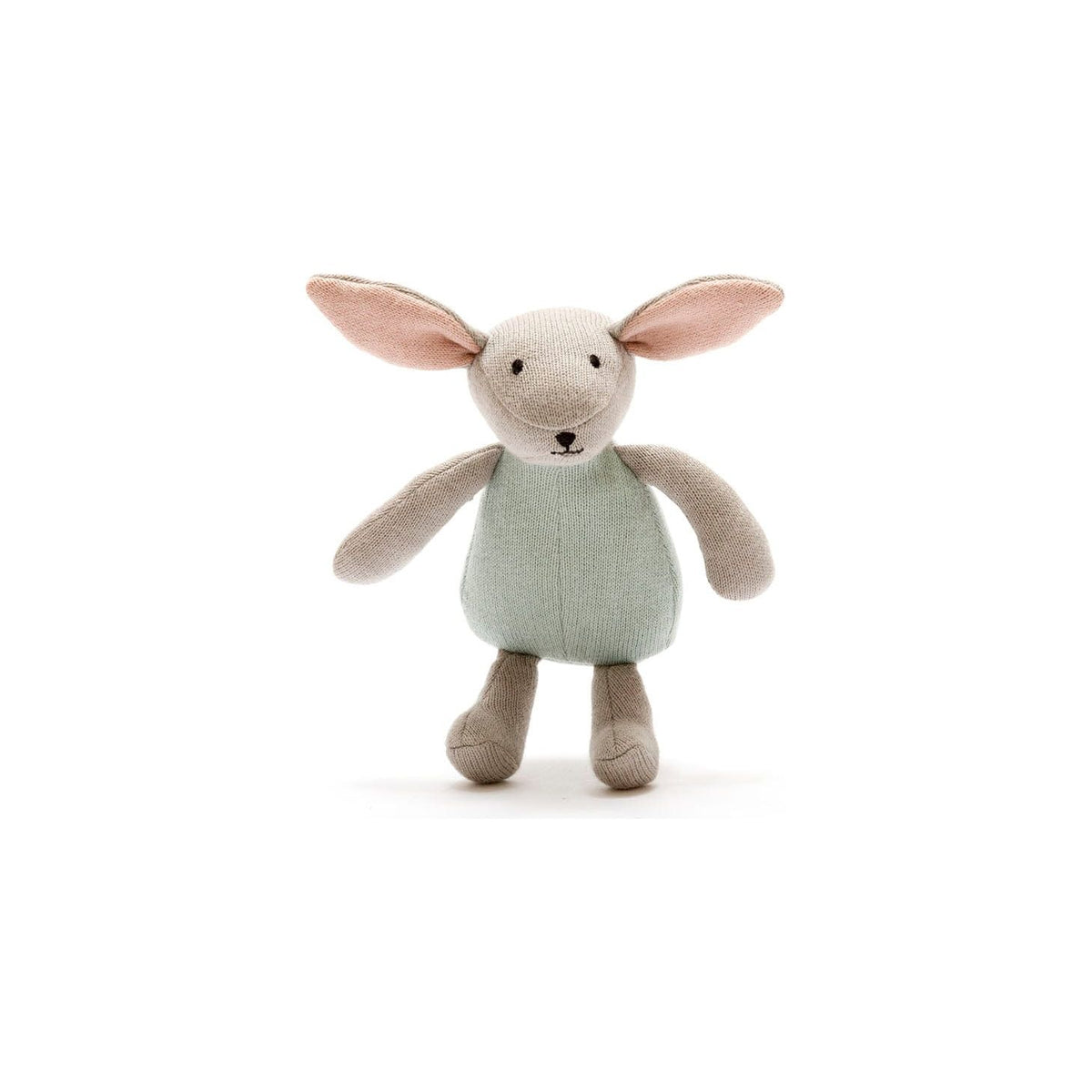 Best Years Ltd Organic Cotton Bunny Toy in Teal
