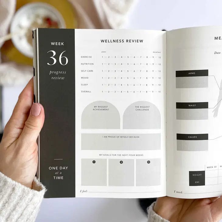 Blush And Gold My Daily Fitness planner - Workout and Meal Planner