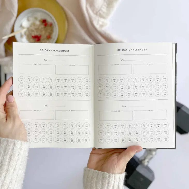 Blush And Gold My Daily Fitness planner - Workout and Meal Planner