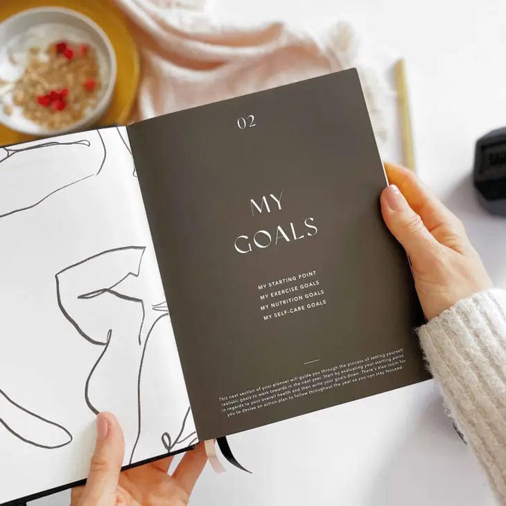 Blush And Gold My Daily Fitness planner - Workout and Meal Planner