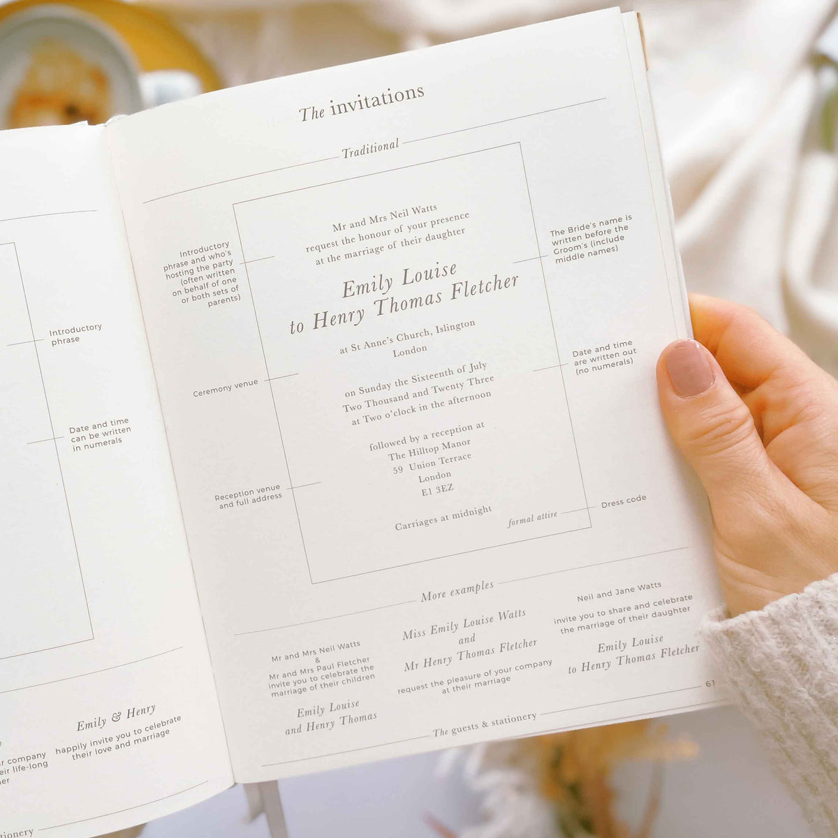 Blush And Gold NEW - Luxury Wedding Planner Book - White with Gold Foiling and Gilded Edges