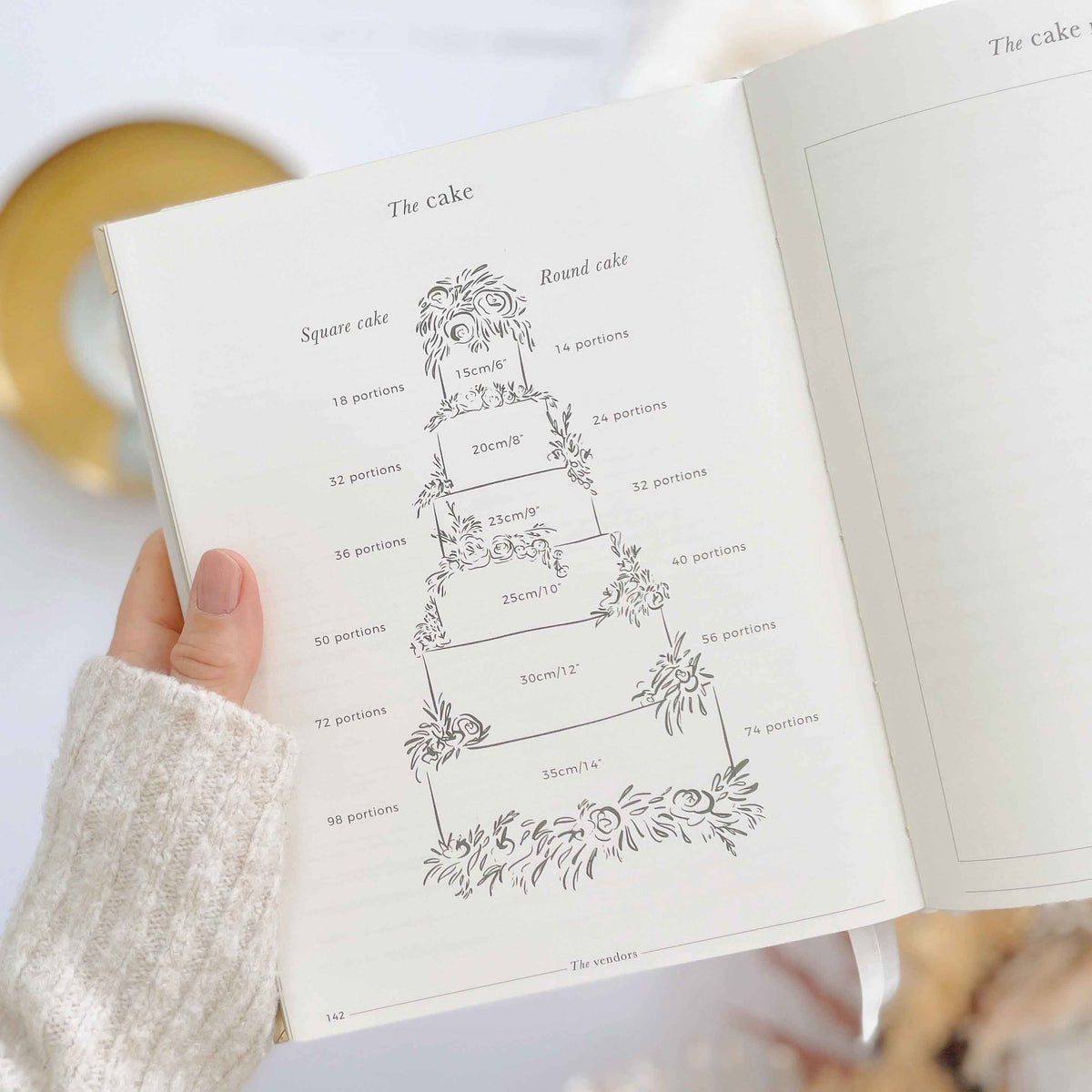 Blush And Gold NEW - Luxury Wedding Planner Book - White with Gold Foiling and Gilded Edges