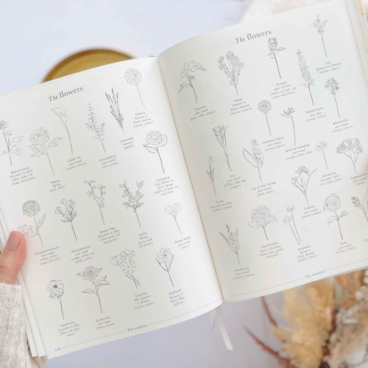 Blush And Gold NEW - Luxury Wedding Planner Book - White with Gold Foiling and Gilded Edges