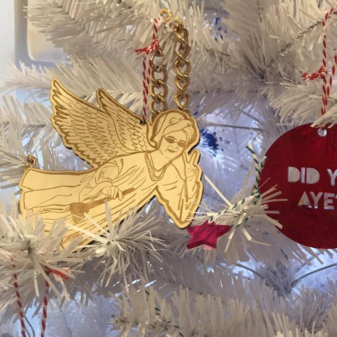 Bonnie Bling Lewis Capaldi Wooden Tree Decoration