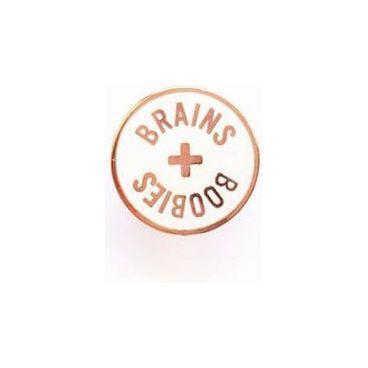 Bookish and Bakewell 'Brains and Boobies' Pin