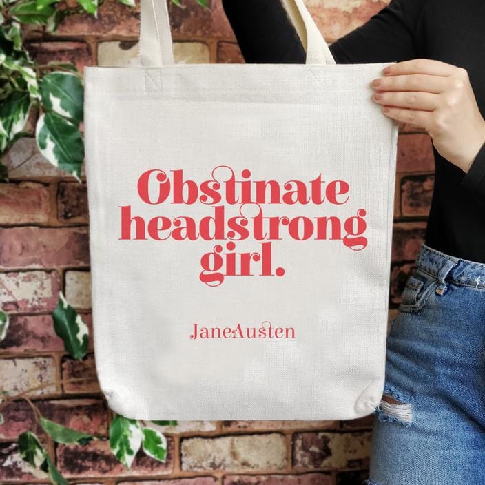 Bookishly Obstinate Headstrong Tote Bag