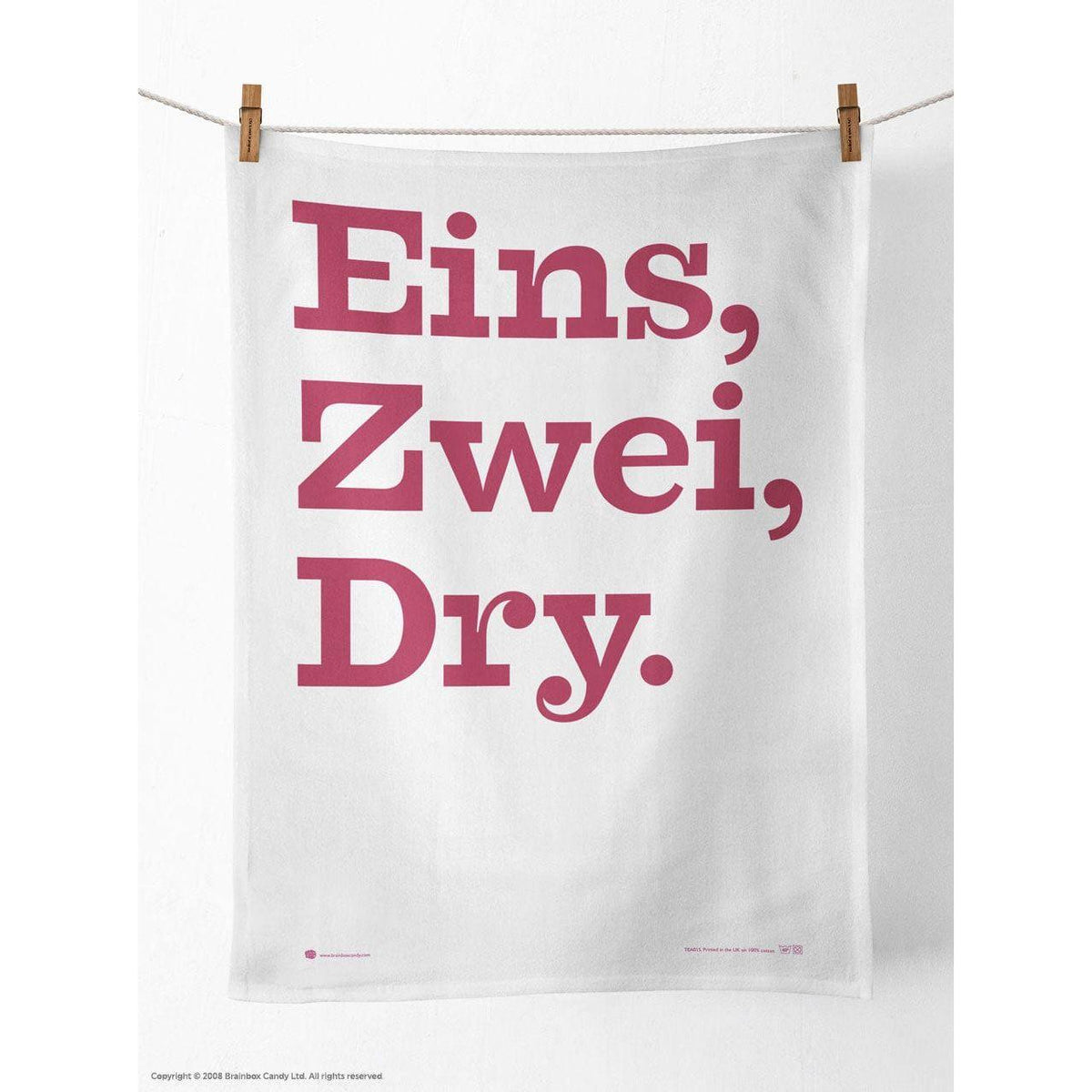 Brainbox Candy 'Eins, Zwei, Dry' Tea Towel