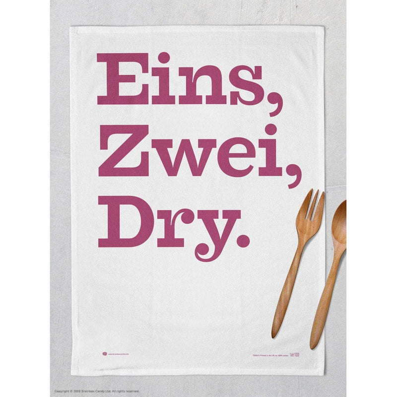 Brainbox Candy 'Eins, Zwei, Dry' Tea Towel