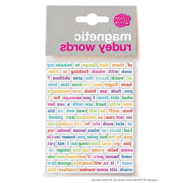 Brainbox Candy Magnetic Rudey Words