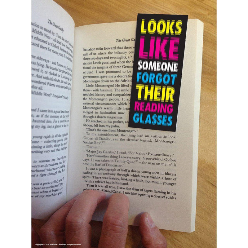 Brainbox Candy Someone Forgot Their Reading Glasses Bookmark