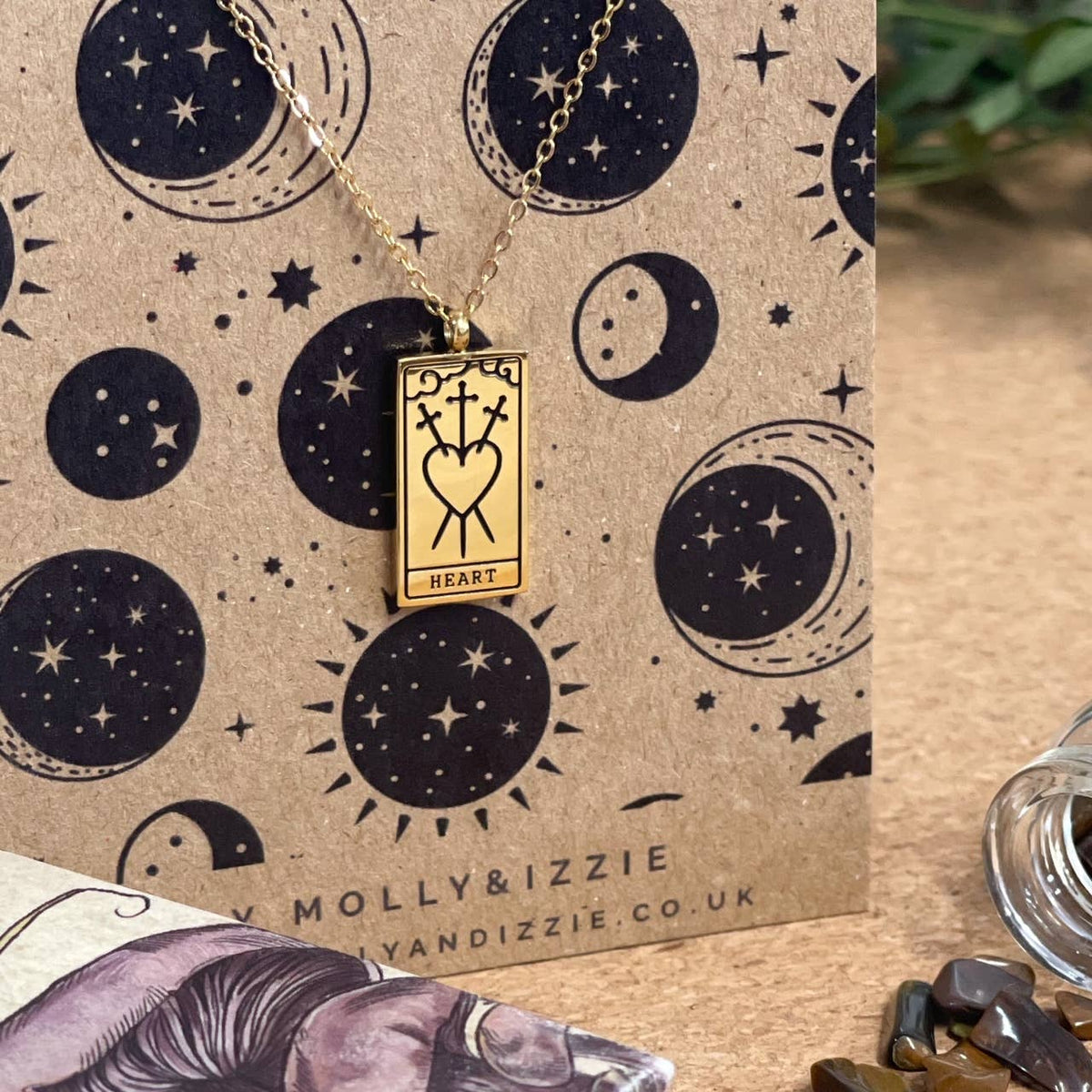 by Molly&Izzie Tarot Necklace - Heart