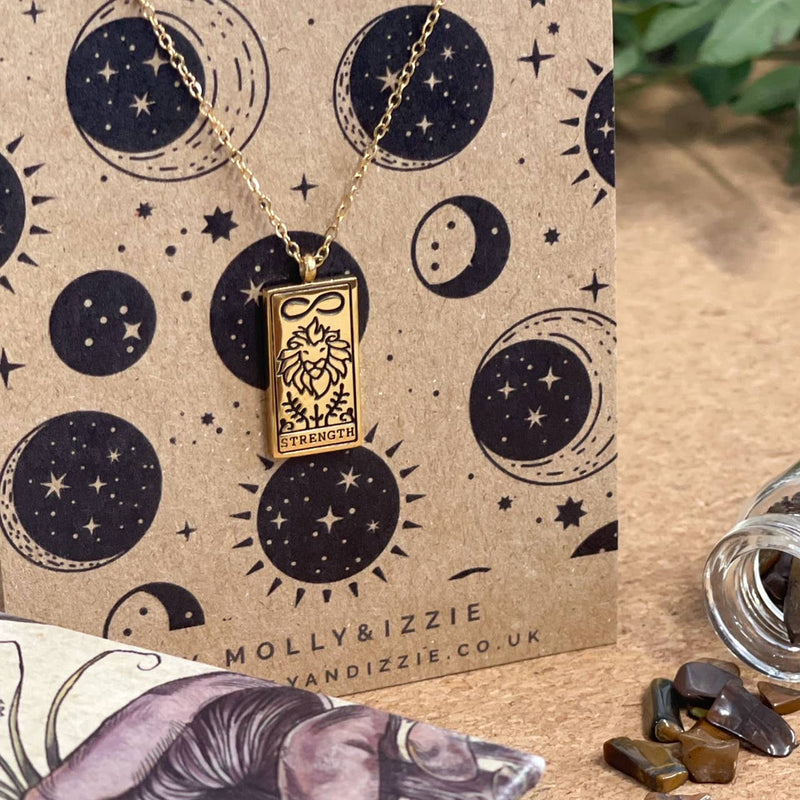 by Molly&Izzie Tarot Necklace - Strength