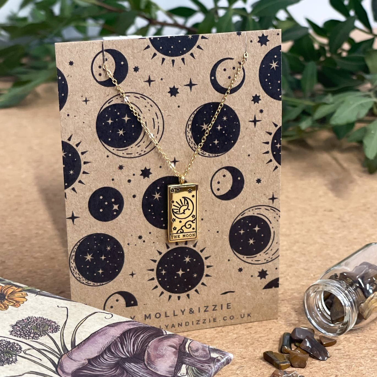 by Molly&Izzie Tarot Necklace - The Moon