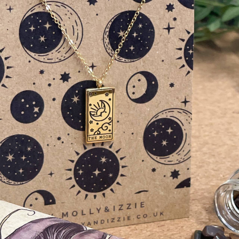 by Molly&Izzie Tarot Necklace - The Moon