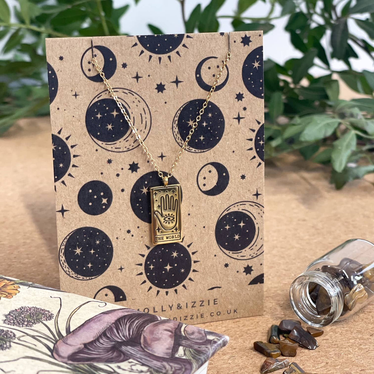 by Molly&Izzie Tarot Necklace - The World