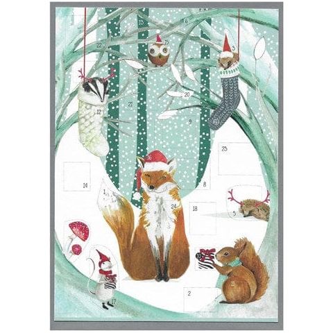 Cinnamon Aitch Fox Advent Calendar Card