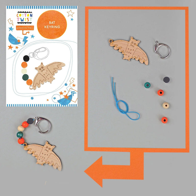 Cotton Twist Make Your Own Halloween Bat Keyring