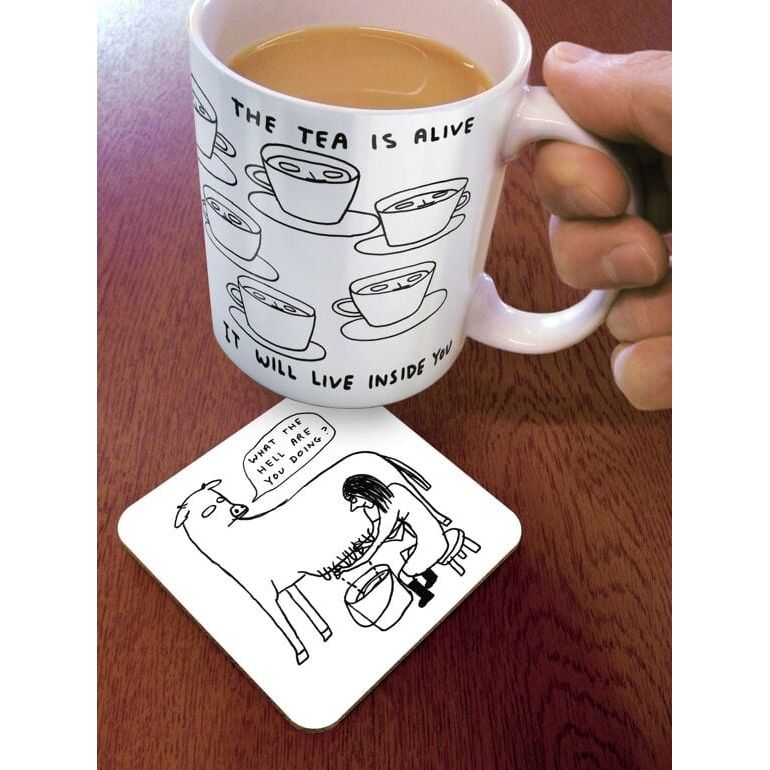 David Shrigley 'What The Hell' Coaster