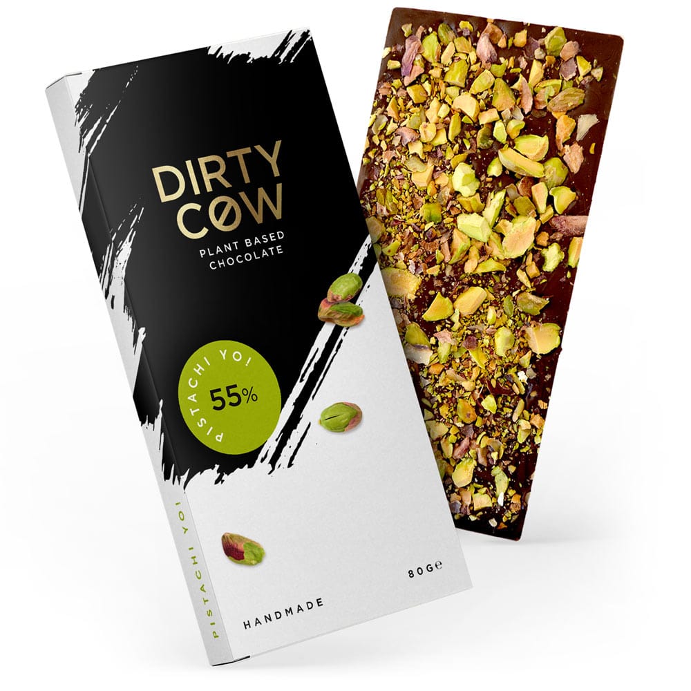 Dirty Cow Pistachi Yo! - Plant-based Chocolate Bar