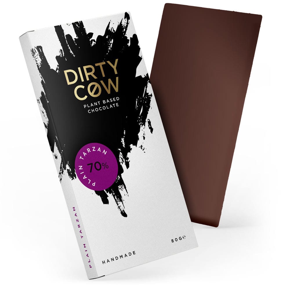Dirty Cow Plain Tarzan - Plant-based Chocolate Bar