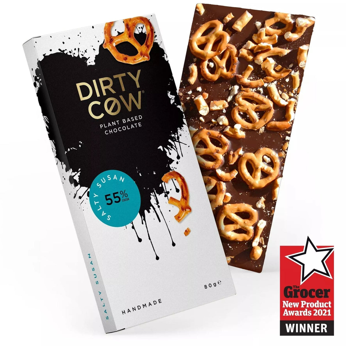Dirty Cow Salty Susan - Plant-based Chocolate Bar