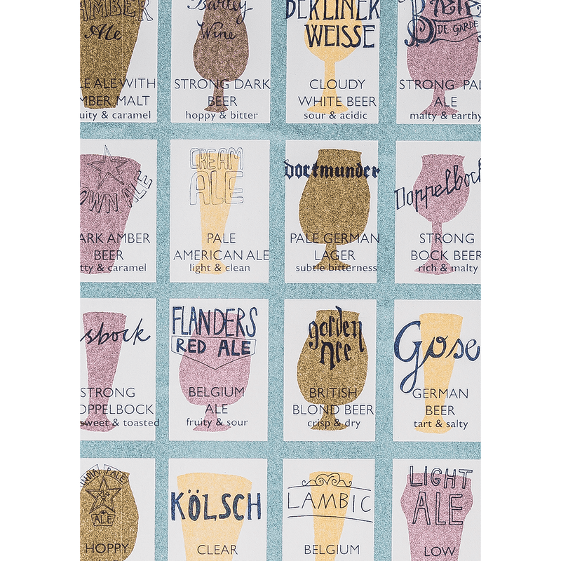 East End Press Craft Beers Risograph Print