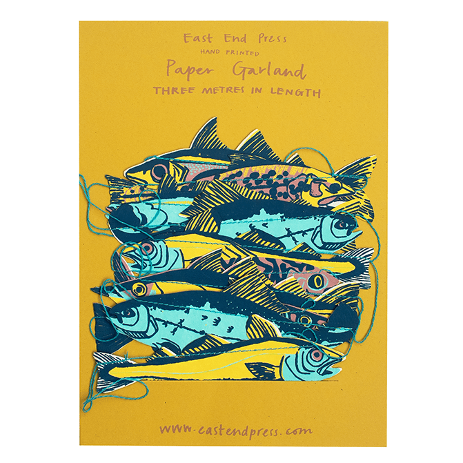 East End Press Fish Paper Garland