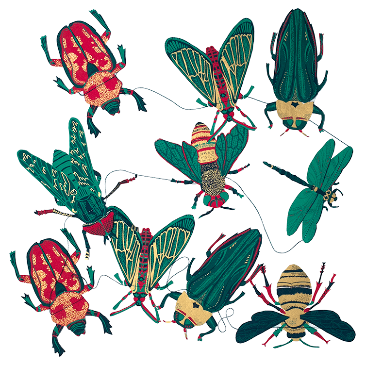 East End Press Insect Paper Garland