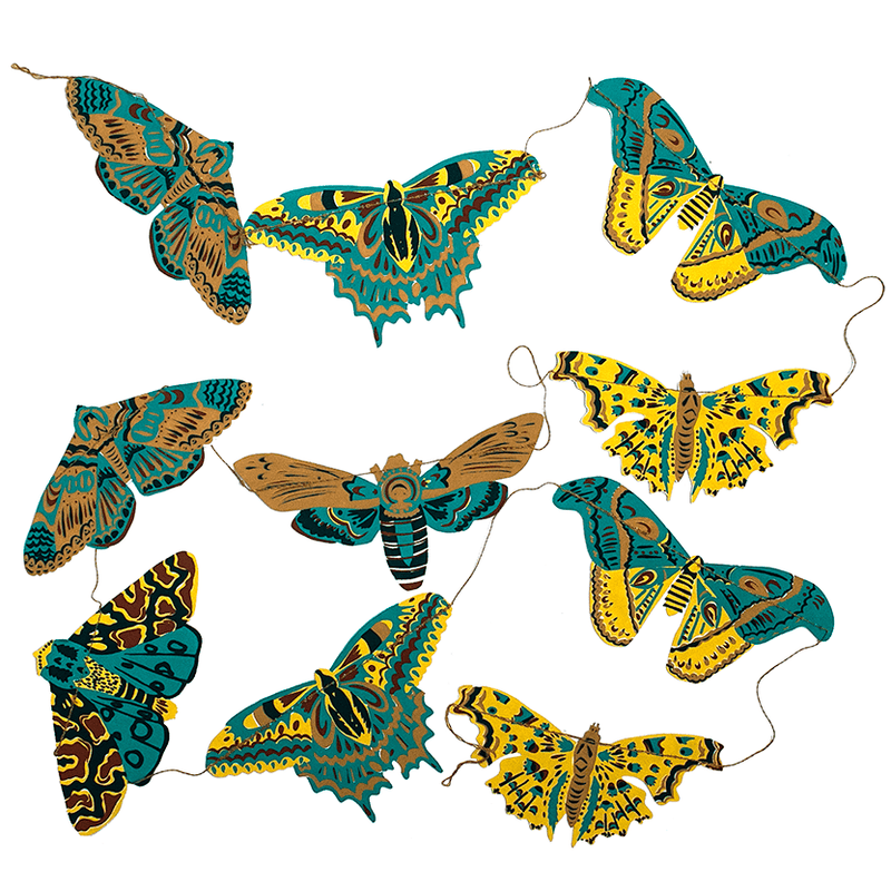 East End Press Moth Garland