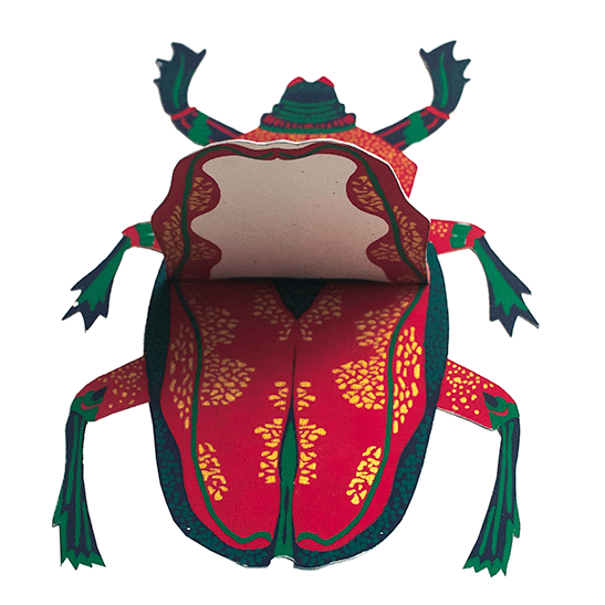 East End Press Scarab Beetle Greetings Card