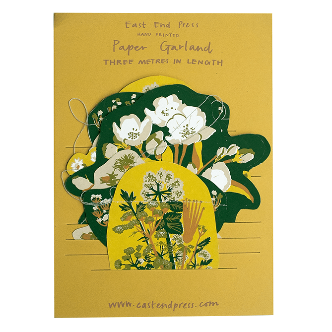 East End Press Spring Hedgerow Paper Garland