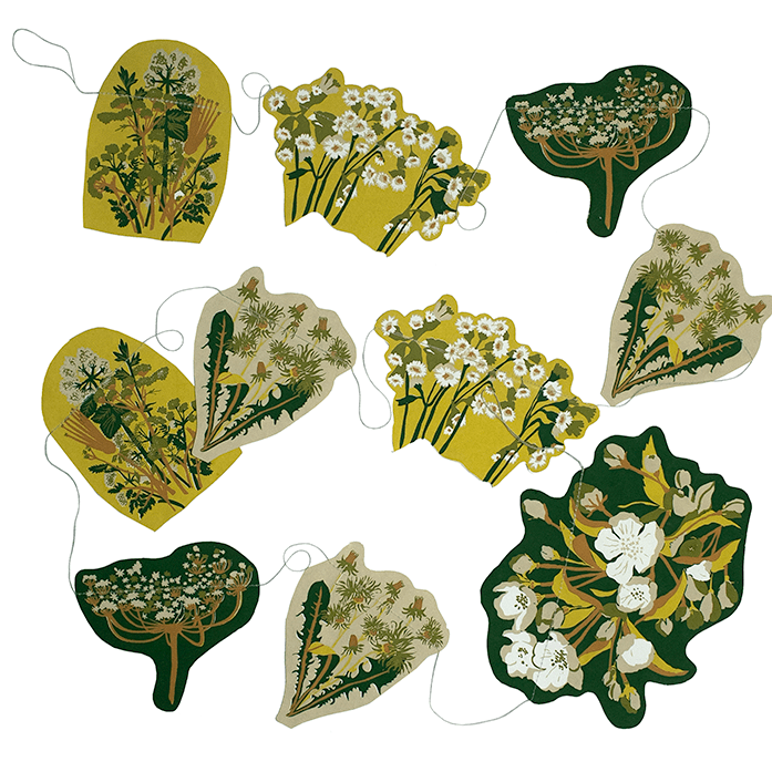 East End Press Spring Hedgerow Paper Garland