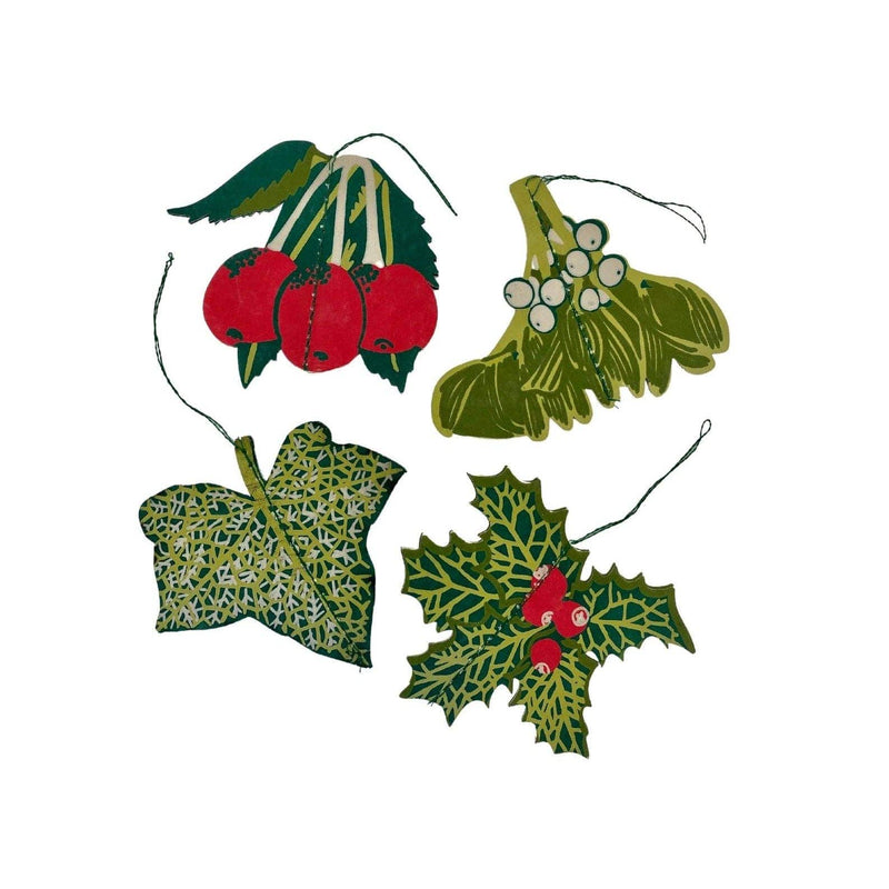 East End Press Winter Foliage Paper Decorations