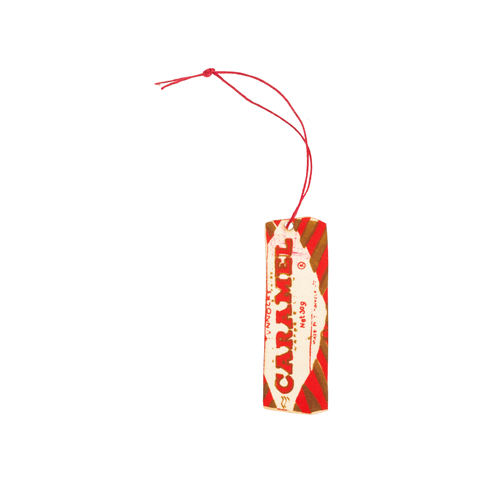 East End Press Wooden Caramel Wafer Decoration