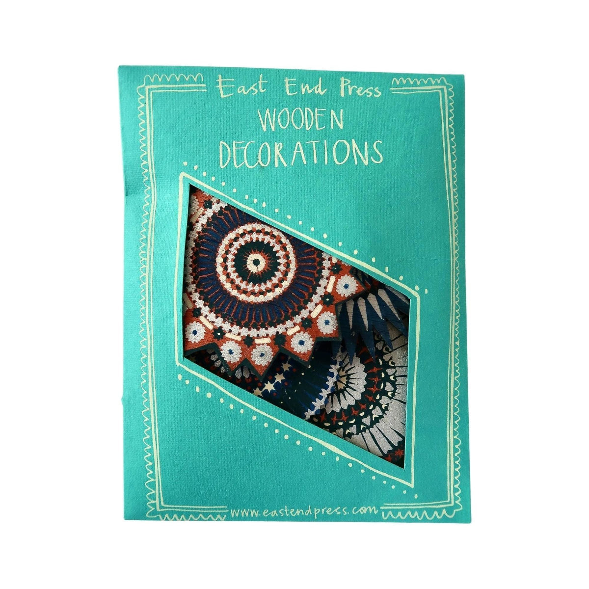 East End Press Wooden Star Decorations