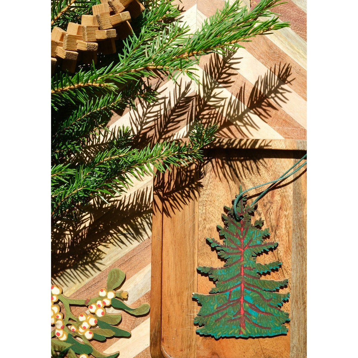 East End Press Wooden Tree Decoration