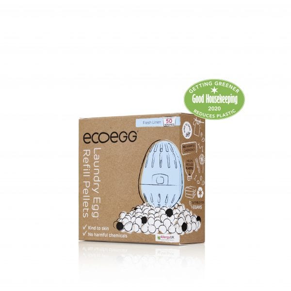 Eco Egg Fresh Linen Laundry Egg Refill Pellets - 50 Washes